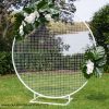 White Round Mesh Backdrop